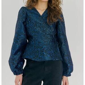 NEW NORR women's debra top in bright blue